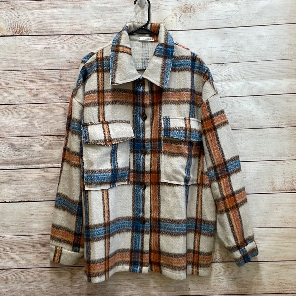 ‎BLAKELEY PLAID SHACKET